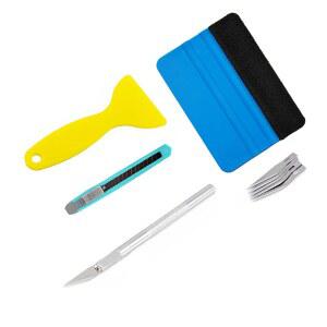 차량 포장 차량 내부 설치용 Lypumso 4PCS 비닐 랩 도구 키트에는 펠트 스퀴지, 랩 커터, 유틸리티 나이프, 에어 릴리스 핀이 포함됩니다