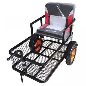 자전거 트레일러 삼륜자전거 탈것 의자 뒷좌석 트롤리 인력거 카트 접이식