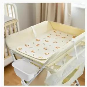 기저귀 갈이대 수납함 아기 용품 수납 보관 바구니 트롤리 바구니