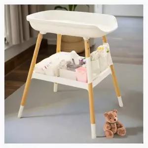 기저귀 갈이대 수납함 아기 용품 수납 보관 바구니 트롤리 바구니