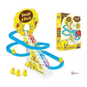 트랙장난감 오리 미끄럼틀게임 계단 멜로디 작동 불빛mno252