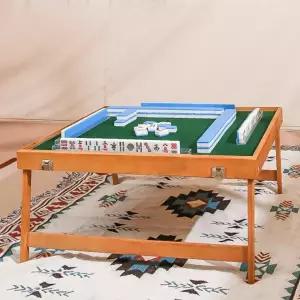 휴대용 미니 마작 세트 하드케이스 보드게임 펜션 여행