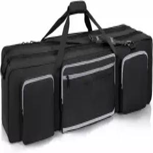 IBVIVIC 삼각대 휴대용 케이스 40.6인치 헤비 듀티 가방 패딩 분할기 라이트 스탠드 듀얼 지퍼 사진