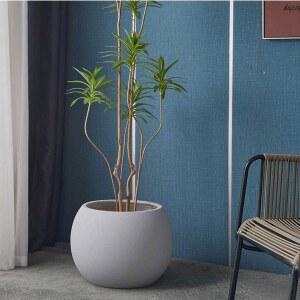 달항아리화분 대형 도자기 달항아리 심플 화분 분갈이 원형 소형
