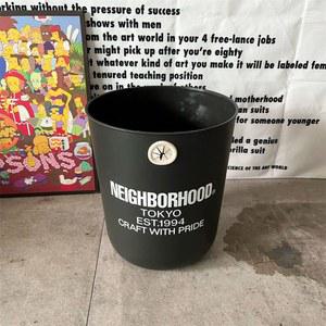 대형 플라스틱 캠핑용 종이 바구니 수납통 HD 쓰레기통 신모델 없는 야외 덮개 거실 트렌디 주방