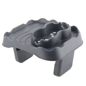 무무스키 온수 욕조 테이블 트레이, 스파 벽, 수영장 및 액세서리 선반 음료 스낵 휴대폰 홀더(회색)