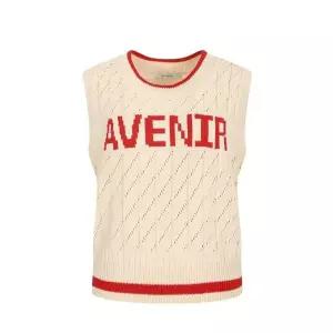 JJ지고트 제이제이 지고트펀칭 레터링 울 니트 베스트GN9A1VTJ1 855787