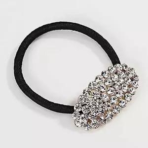 [하프클럽/]머리고무줄 라운드 큐빅 화이트 유아머리끈