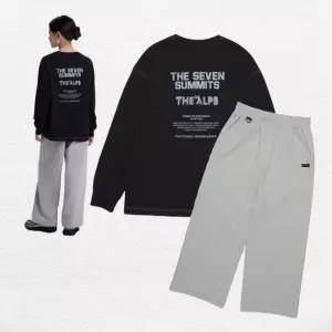 네셔널지오그래픽키즈 53UTS210 UPT240 남여공용 긴팔티 트레이닝바지 세트 170 가을 딜 2239621790 135458