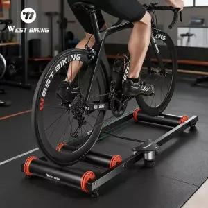 자전거로라 롤러 웨스트 바이킹 자전거 트레이너 MTB 바이크 실내 운동 스탠드 알루미늄 합금 무소음 홈 사
