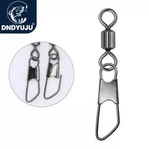 핀도래 DNDYUJU 100개 스틸 A 형 핀 낚시 미끼 커넥터 베어링 롤링 회전 잉어