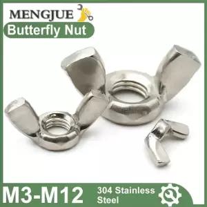 샷시부속 창문 부품 304 스틸 손 나사 엄지 너트 나비 윙 클로 M3m4m5m6m8m10m12