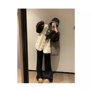 여자 맨투맨 티 셔츠 램스울 플리스 조끼 가을 겨울 후드 레이어드 따뜻한 나시 카디건 ST4