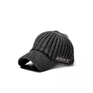AVIREX 아비렉스 아비렉스 니트 캡 니트 모자 캡 모자 남자 여성 14986700 블랙 그레이 검정 재 브랜드 밀