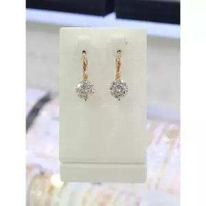 파이치치 세이브존05 14k 금 화이트스톤8m m원터치 귀걸이 GK12EYKE0255E