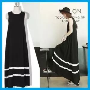 원피스 긴원피스 룩 민소매긴원피스 소매없는 롱 WFLMV21