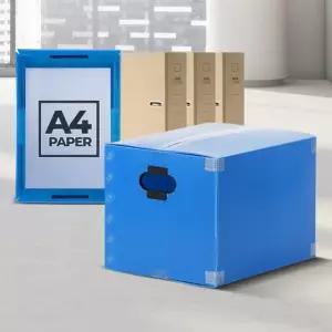 서류박스 이사박스 플라스틱 A4사이즈 종이 미니 낱장 택배박스 박스몰