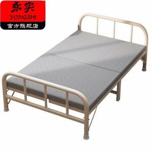 접이식침대 가정용 싱글침대 성인 낮잠 침대 1.2m 보강 경판침대 추가침대 간이 철침대