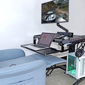 노트북 높낮이 리프트 높이조절 서스펜션이 책상 서서일하기 스탠드 2M 테이블