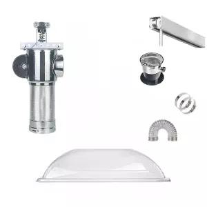 배기 후드 투명 흡입 환기구 덕트 고깃집 환기 대형 커버 집진기 음식점 닥트 연기 범용