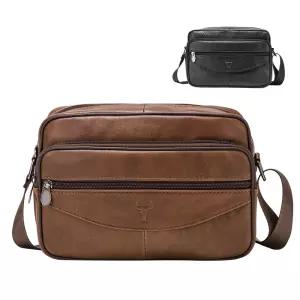 7853 블루마운트 캐주얼 소가죽 남성 크로스백