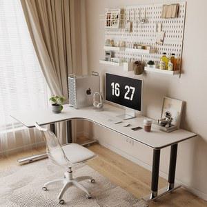 코너형 책상 사무실 기역자 데스크 테이블 L자형 A 화이트상판 화이트다리 120x100x75cm 게이밍 컴퓨터 서재 와이드