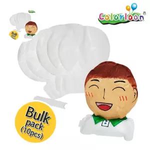 얼굴 컬러룬 풍선 만들기 입체 색칠 10인 풍선 10인