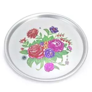 양은 쟁반 꽃 쟁반 식당 업소용 빈티지 쟁반 42cm