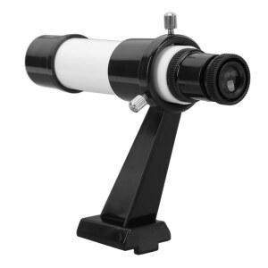 초기 위치 지정을 위한 인라인 베이스 스탠드가 있는 쿠이파티 휴대용 5배 천문 망원경 파인더 스코프