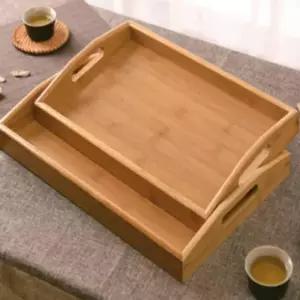 차트레이 대나무트레이 우드트레이 사각 손잡이