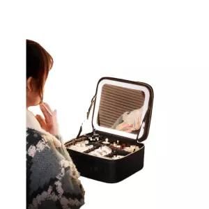 전문가용 메이크업박스 조명 이동식 여행 화장품 수납가방