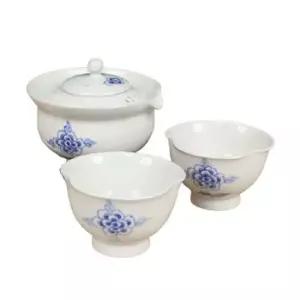 백자 청목단 여행다기 2인세트 다기세트 여행다기 예쁜잔 백자다기 찻잔 도자기찻잔 다기