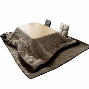 YQMHEZ 홈 코타츠 테이블 세트, 이불 담요 일본 가구, 카펫 히터가 있는 테이블, 거실, 캠핑용