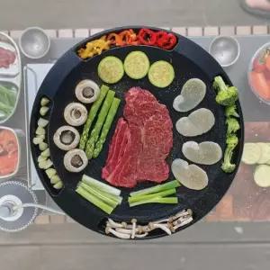 아베나키 캠핑 글램핑 그리들팬 에볼루션 인덕션 가능 구이 전골