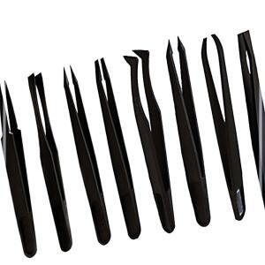 [2개구성] 정전기 방지 플라스틱 8종 정밀 비즈 미세 핀셋 IPW89E6FC