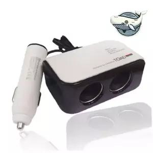 차량 충전기 멀티소켓 2구 USB 포트 시가잭