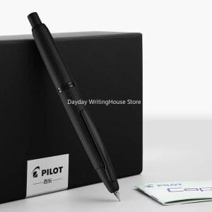 일본 파일럿 캡리스 필기 펜촉 9 프레스 골드 만년필 사무라이 세대 펜꽂이 학생용 황동 블랙