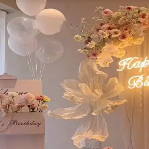 자이언트 종이꽃 A타입 100cm 웨딩 포토존 행사