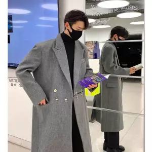 남친 자켓 정장 카라 모직코트 추동 시크 하프 트렌치코트 패피4