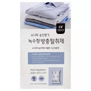 크린스타 녹수향 방충탈취제 서랍장용 (15입) 방충제 탈취제