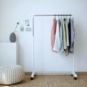 디오 이동식 행거 화이트 900 다용도 드레스룸 아이방