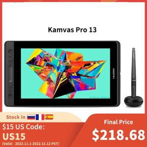 드로잉 태블릿 스케치 그림 그리는 패드 KAMVAS Pro 13 GT 133 펜 디스플레이 디지털 그래픽 웹툰 모니터 배터리 프리 8192 레벨 틸트 기능