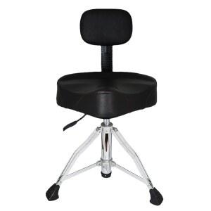 드러머 성인을 위한 등받이가 있는 PFUGMU 드럼 왕좌, 헤비 듀티 조절식 유압 의자 모터사이클 스타일 시트 스툴