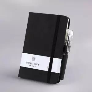 데일리 업무 용 노트 포켓 다이어리 펜 세트 블랙