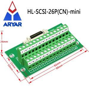 릴레이보호 서보 SCSI 26 브레이크아웃 보드, 핀 하프 피치 D-SUB, 암 터미널 모듈