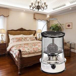 이동식 등유 히터 - 캠핑, 실외, 비상용 실내 컨벡션 윅 스토브 래디언트 버너 6L