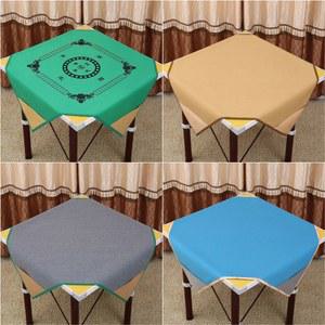 홀덤 포커 테이블 매트 카드 보드 게임 1mX1m두꺼운 마작 테이블보 포켓 미끄럼방지 매트가있는 대형 사각형 소음 감소