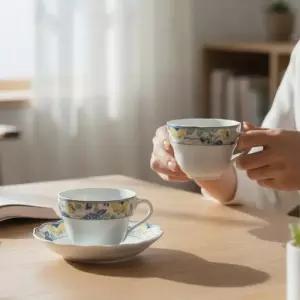 [후첸로이터 파피용] 찻잔 커피잔 2인조 SET