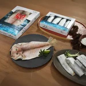 신어가 제주 갈치 옥돔 선물세트 (갈치 2마리 옥돔 2마리)