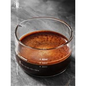 샷잔 유리잔 에스프레소잔 미니 수제 커피잔 세련된 커피샷잔 여성용 1개 추출